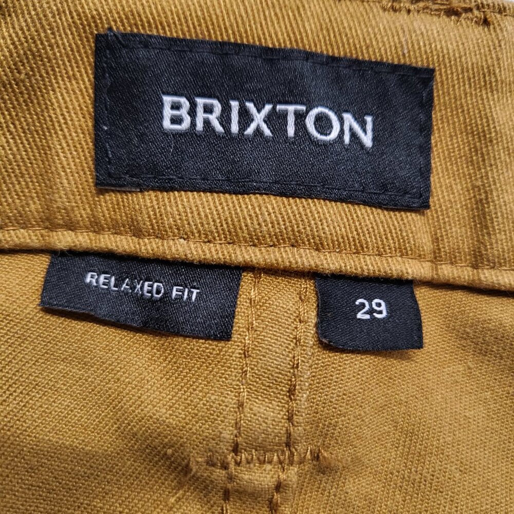 Brixton Mens Carpenter Shorts Size 29 (31" Waist ) Relaxed Chino Utility Stretch - Picture 2 of 14